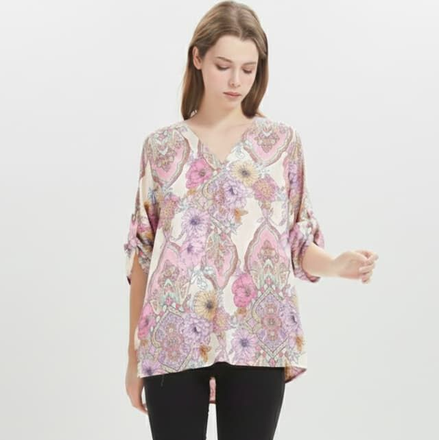 Blouse bohème fleurie