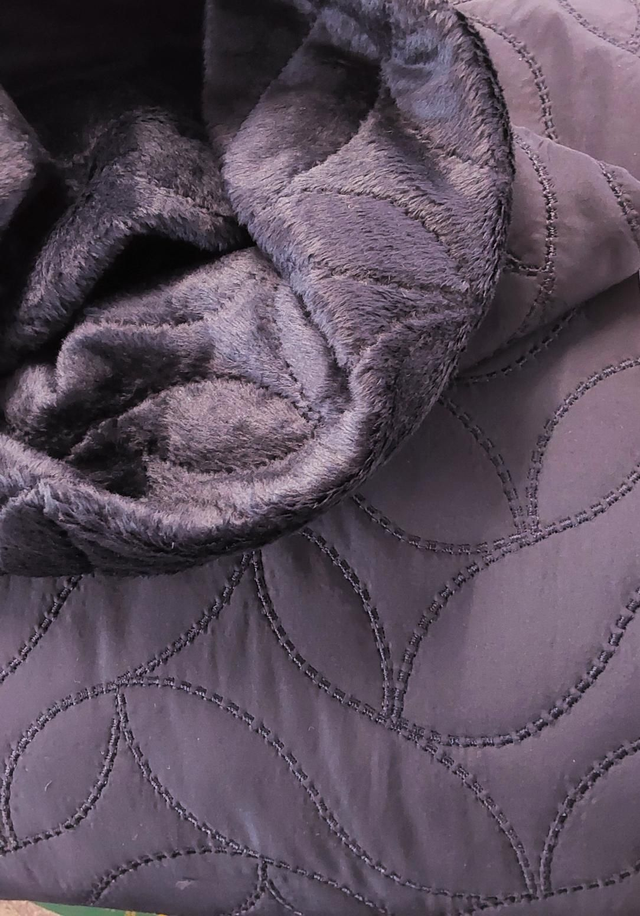 Navy Quilted Shower Proof Coating