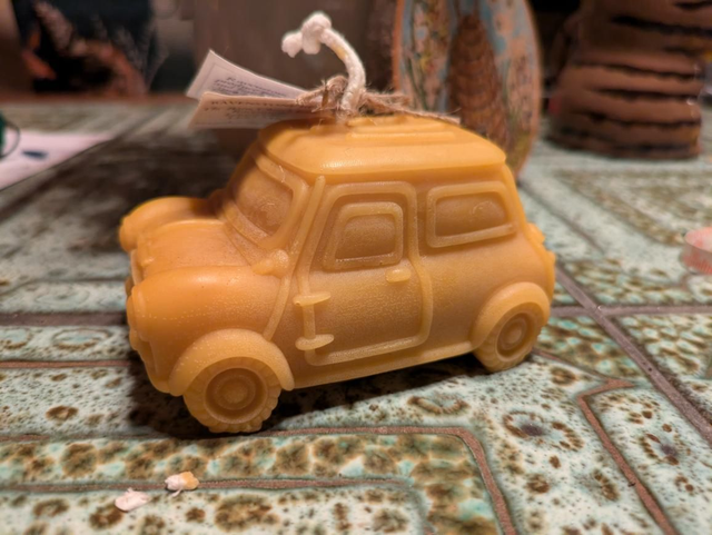 Mini Mini Beeswax Candle 