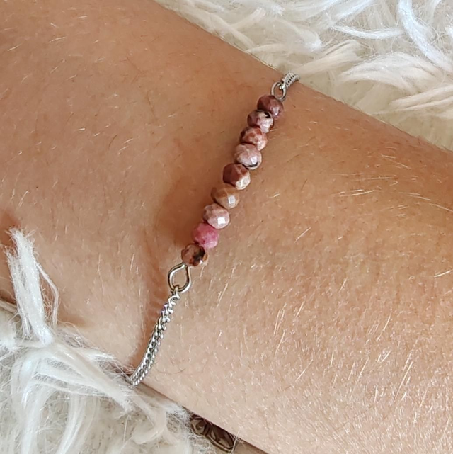 Bracelet Collection élégance Rhodonite 