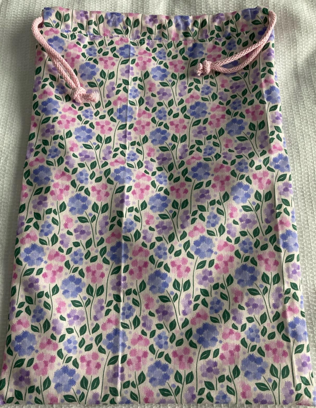 Lined Shoe Bag (Floral)