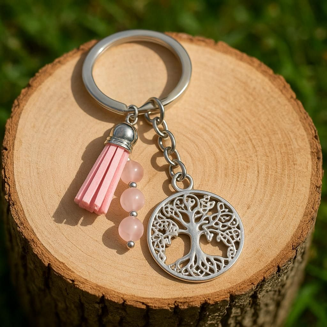 Porte-clé Arbre de vie -- Amour inconditionnel 