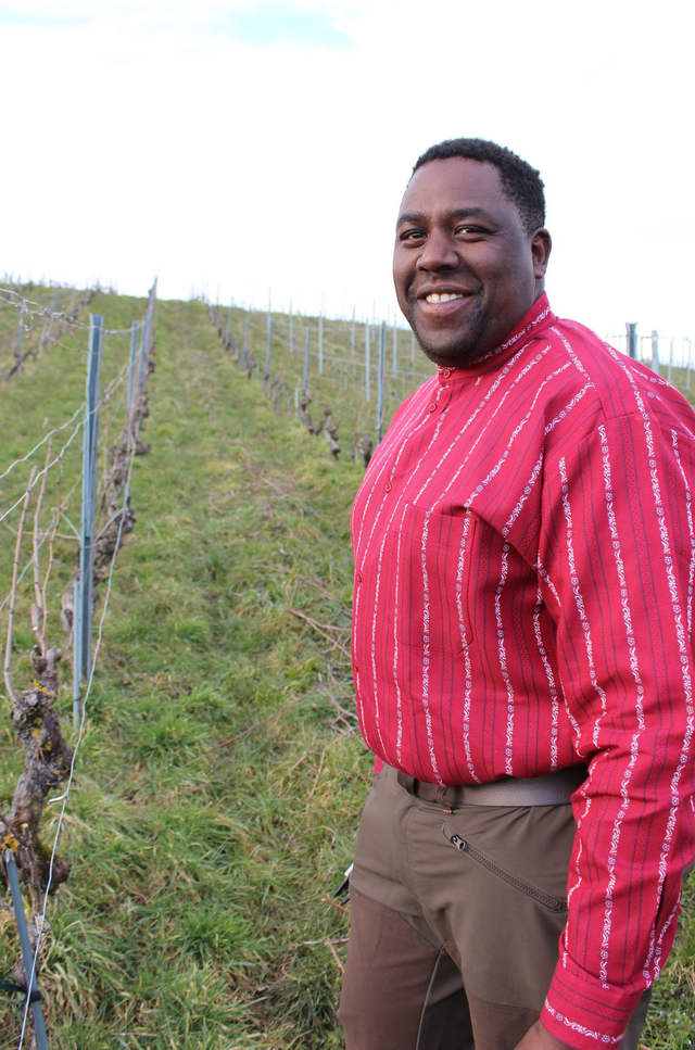 Chemise sans Col L.M Rouge