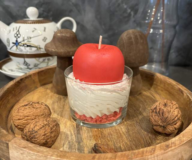 Bougie chantilly - Pomme d'amour