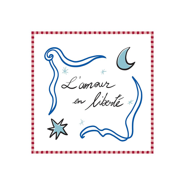Serviettes papier Amour en liberté