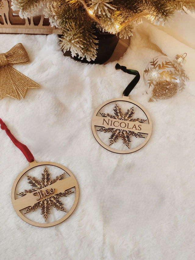 Boule de Noël "Etoile d'hiver"