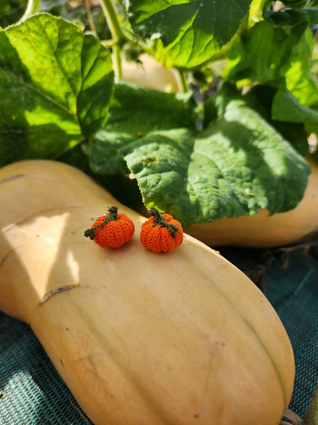 Boucles d'oreilles Citrouille