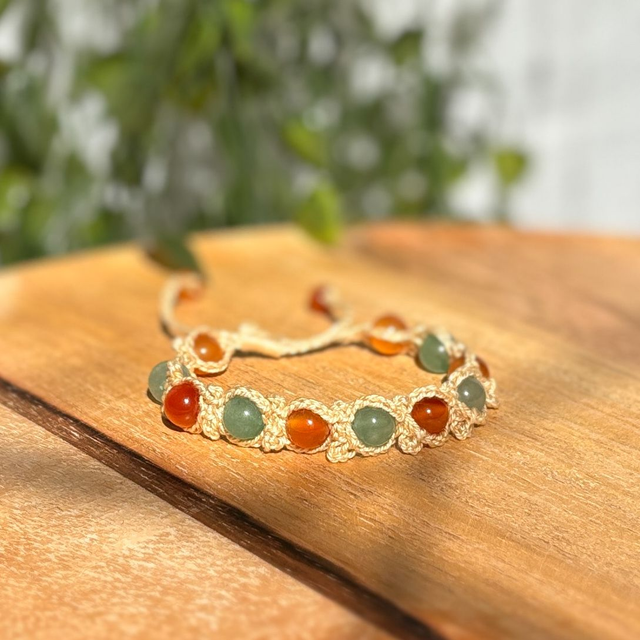 Aventurine et cornaline