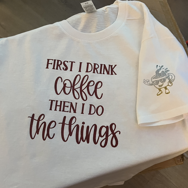 First I drink coffee