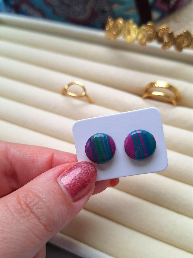 Pia - Rayée violet et vert