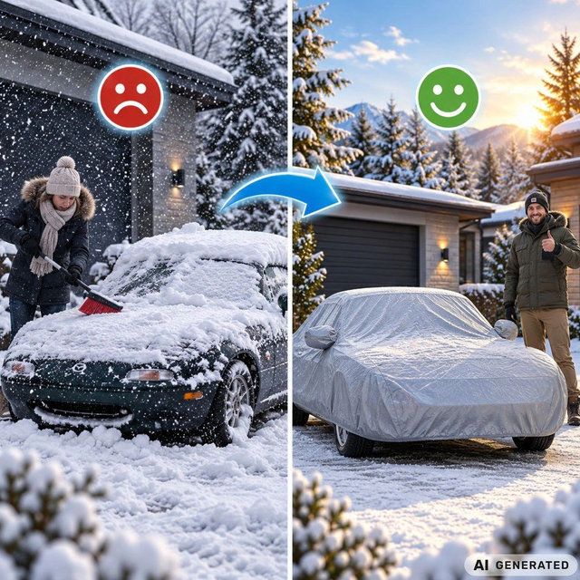 Bâche de protection pour voiture en PEVA L