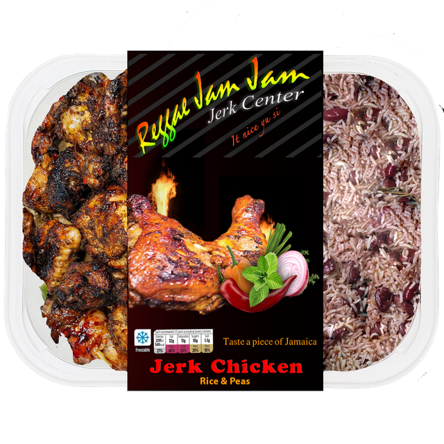Jerk Chicken &amp; Rice &amp; Peas