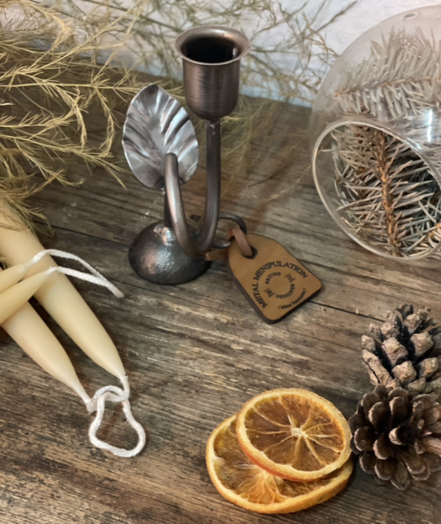 Natural Leaf Candle Holder