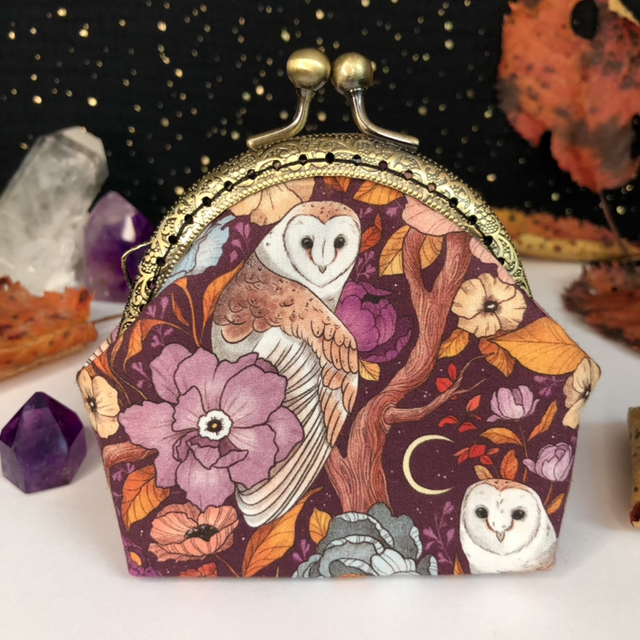 Porte monnaie Prospérité - Chouette effraie 