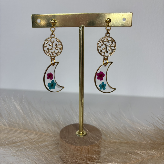 Boucles d’oreilles lune