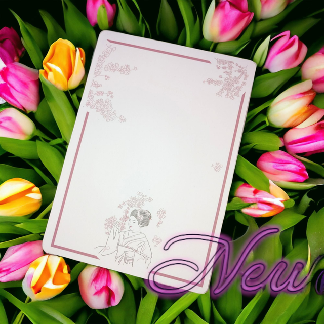 Briefpapier. Schreibblock DIN A5. Motiv "Kirschbüten"