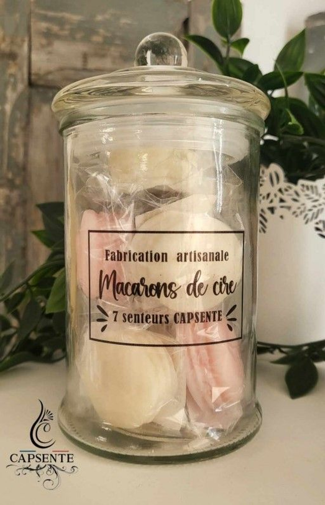 Coffret Pastel Bonbonnière de Macarons de Cire