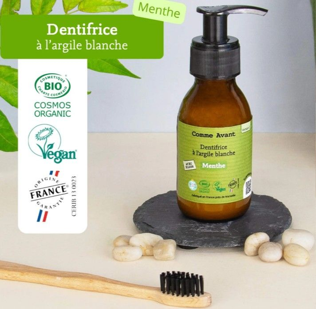 Dentifrice en pâte à la menthe " Comme Avant"