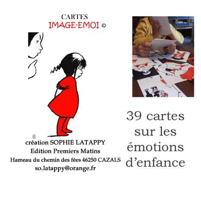 Jeu de cartes sur les émotions d'enfance, frais de port compris