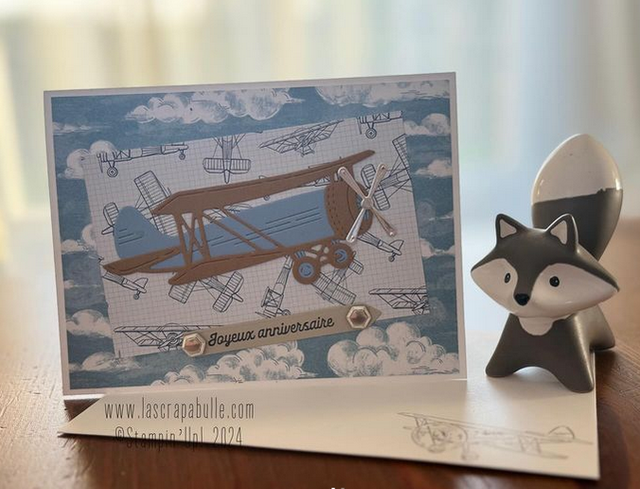 Carte avec enveloppe assortie (sur demande et à personnaliser)