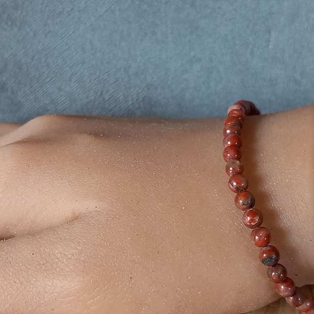 Bracelet ajustable en Jaspe bréchique