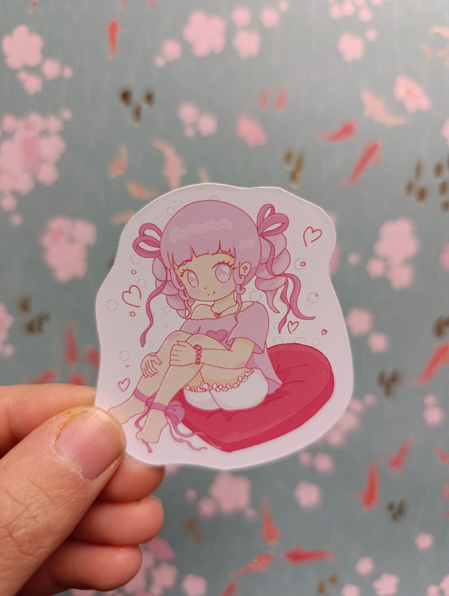 Valentins Mädchen Vinyl Sticker 