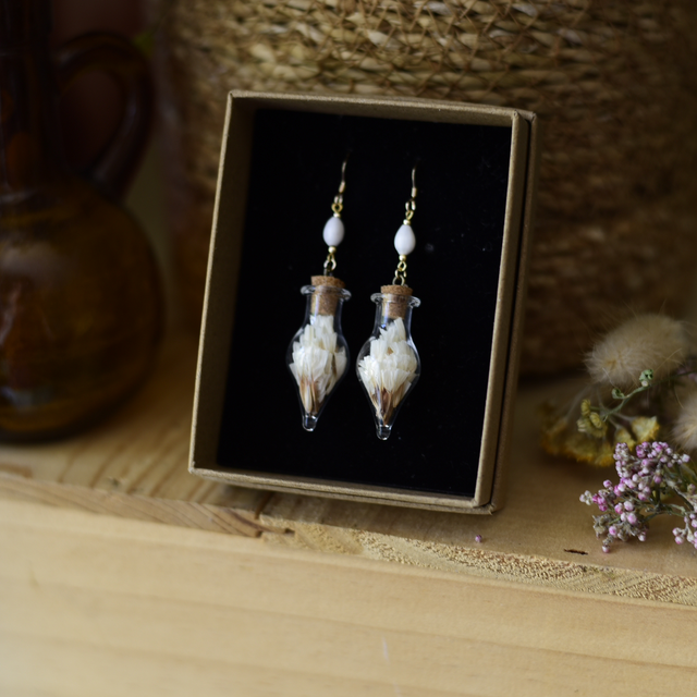 boucles d’oreilles fioles forever silver