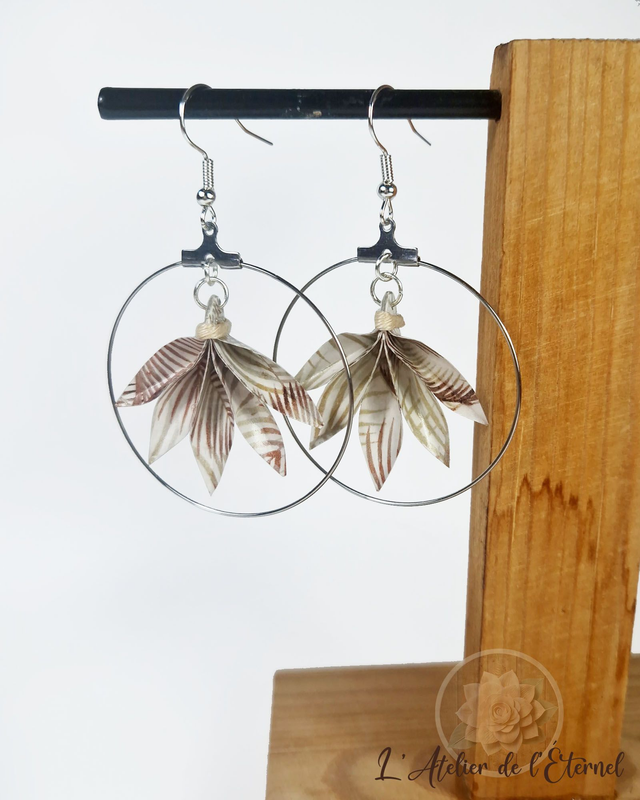 Boucles d'oreilles créoles Phœnix