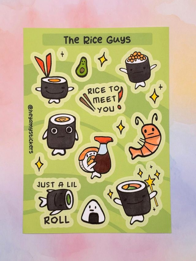 The Rice Guys Sticker Sheet