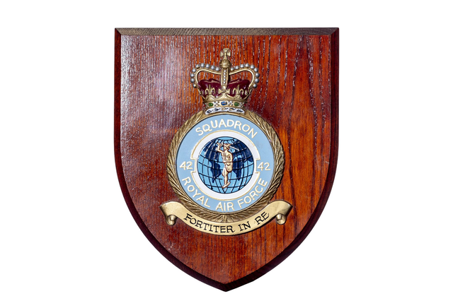 RAF 42 Squadron Plaque Hand Made