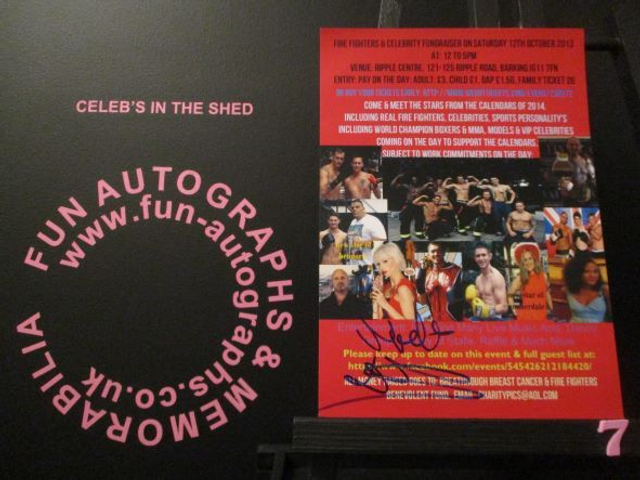 Nicole Faraday Authentic Autographed 7x5 Flyer (7)