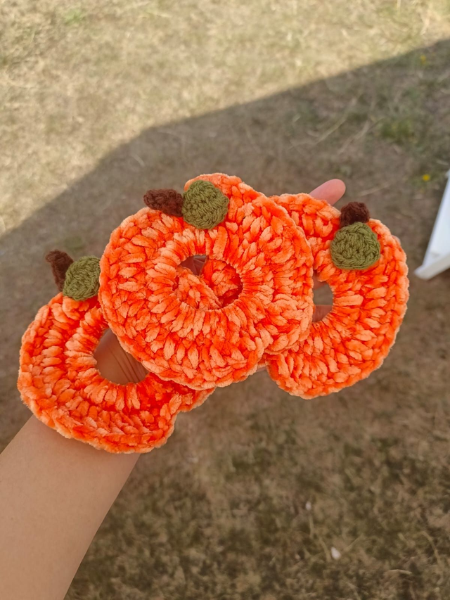 Halloween Pumpkin Scrunchie