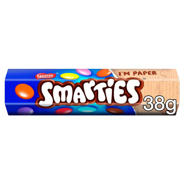 Smarties Milk Chocolate Tube 38g
