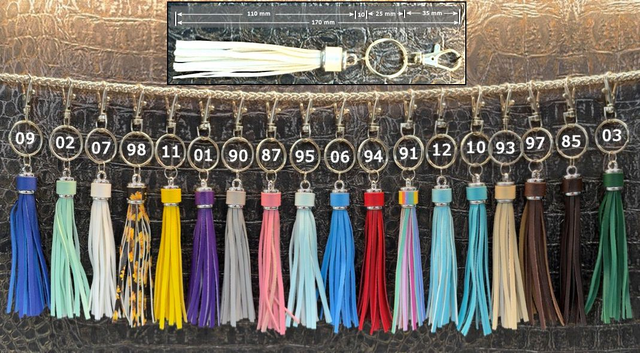 Sleutelhanger in de vorm van een flogger