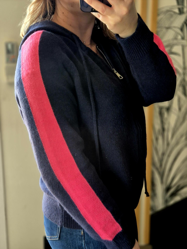 Gilet zippé - bleu marine