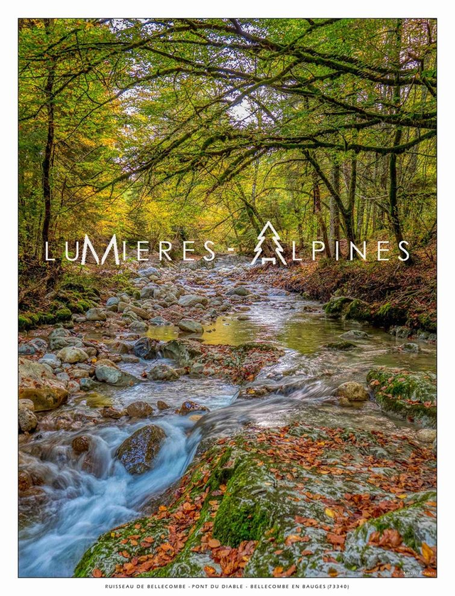 Ruisseau de Bellecombe (PNR Bauges) 52*40cm