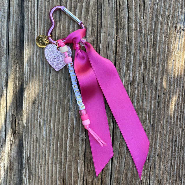 Porte-clé Grigri MAITRESSE rose