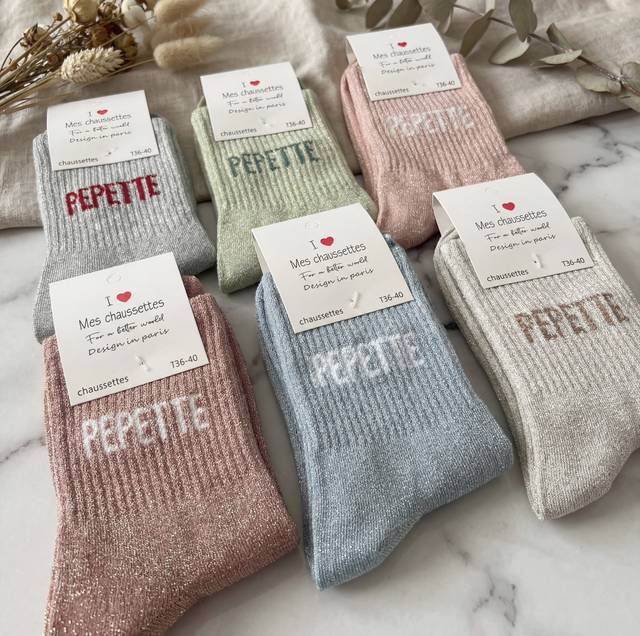 Chaussettes à paillettes PEPETTE