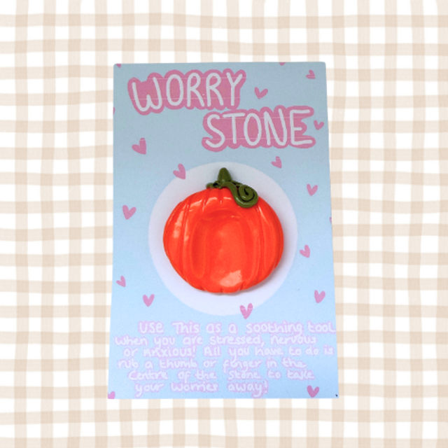Pumpkin Worry Stone
