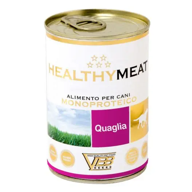 Healthymeat Quaglia (su putpeliena) monoproteininis paštetas šunims 400g