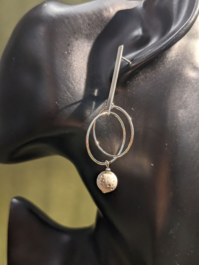 "Taffoni" - Pendants, Lave Blanche et Argent