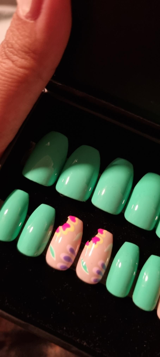 Green flower ballerine S