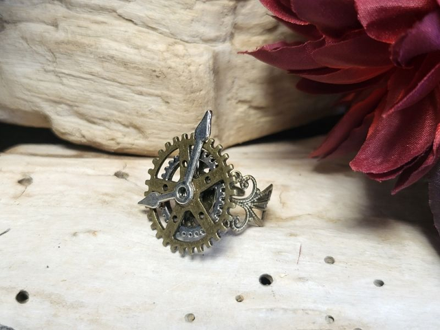 Bague "Rouages du Temps"
