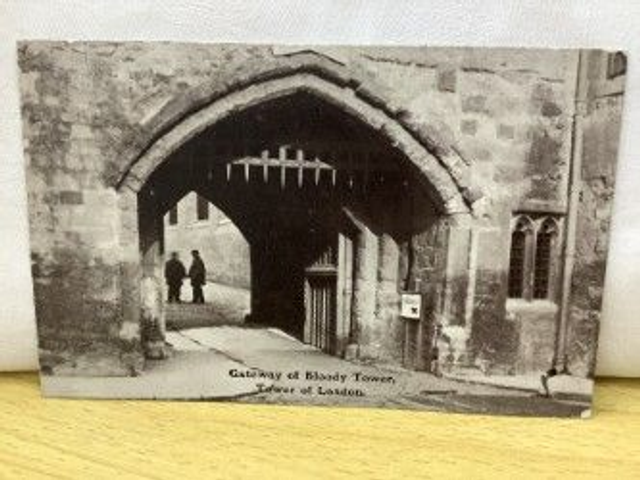 Gateway of Bloody Tower Tower of London vintage postcard by Gale &amp; Polden Postcard Our Ref No.A29 £2.00