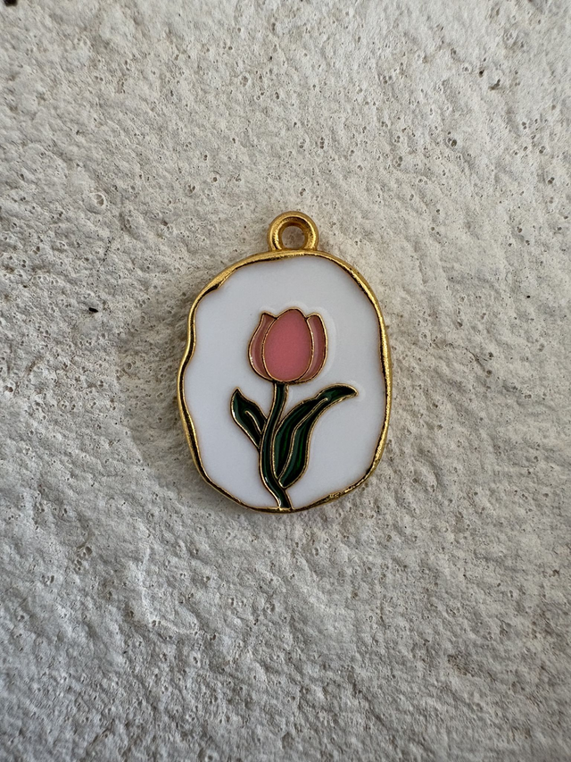 Charm Pendentif rose