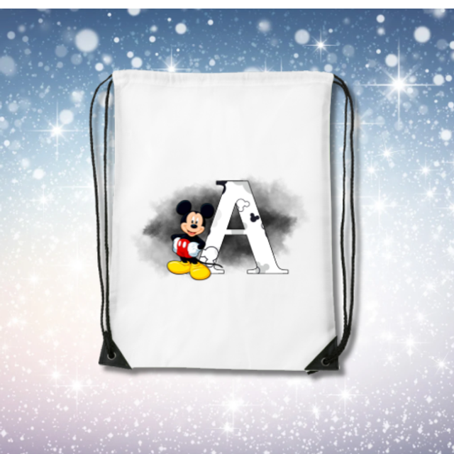 Sac Cordon Mickey Lettre 