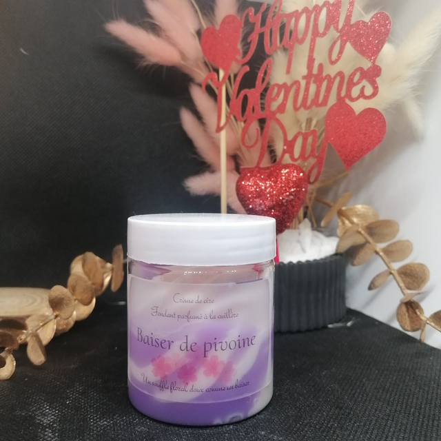 Crème de cire "Baiser de pivoine"