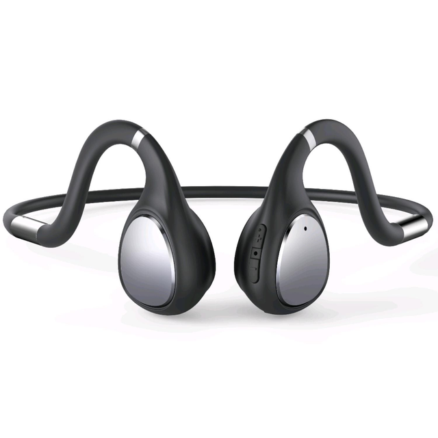 Hanngo.R P30 Auriculares Inalámbricos de Conducción Ósea Bluetooth Plegables Impermeables Cascos Deportivos Color Gris 