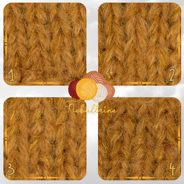 Mitaines en laine d'alpaga et mérinos tricotées à la main jaune curry