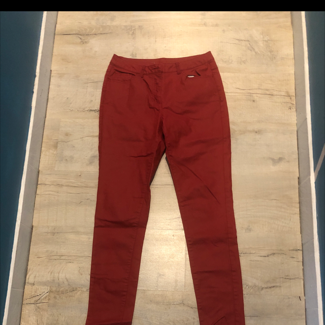 Pantalon sky rouge taille 38